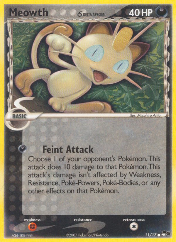 Meowth ? - 11/17 - POP Series 5