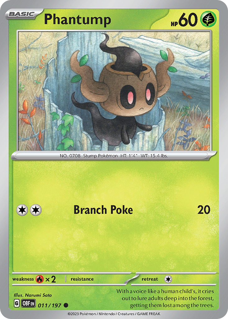 Phantump - 011/197 - Obsidian Flames