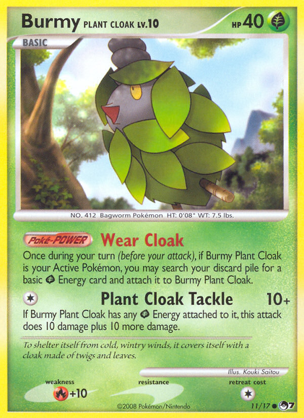 Burmy Plant Cloak - 11/17 - POP Series 7