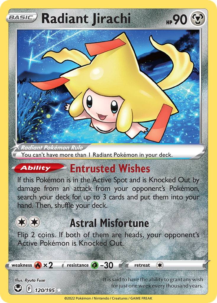 Radiant Jirachi - 120/195 - Silver Tempest