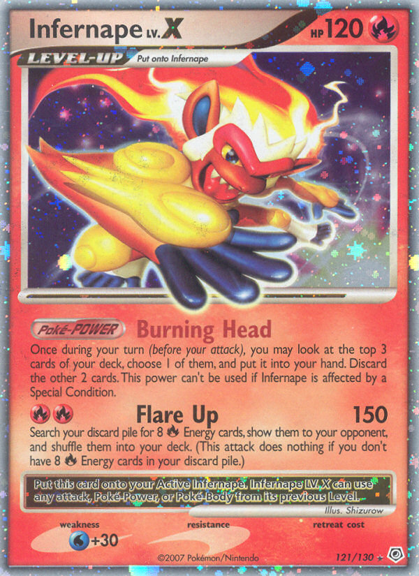 Infernape LV.X - 121/130 - Diamond & Pearl