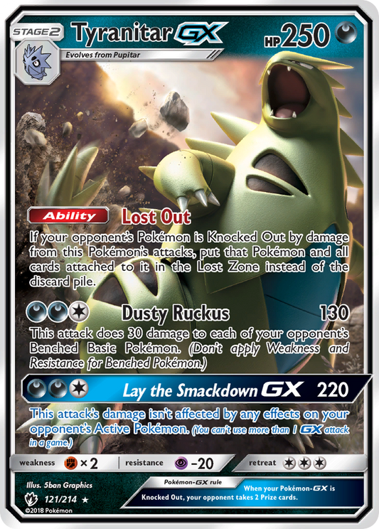 Tyranitar-GX - 121/214 - Lost Thunder