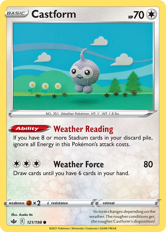 Castform - 121/198 - Chilling Reign