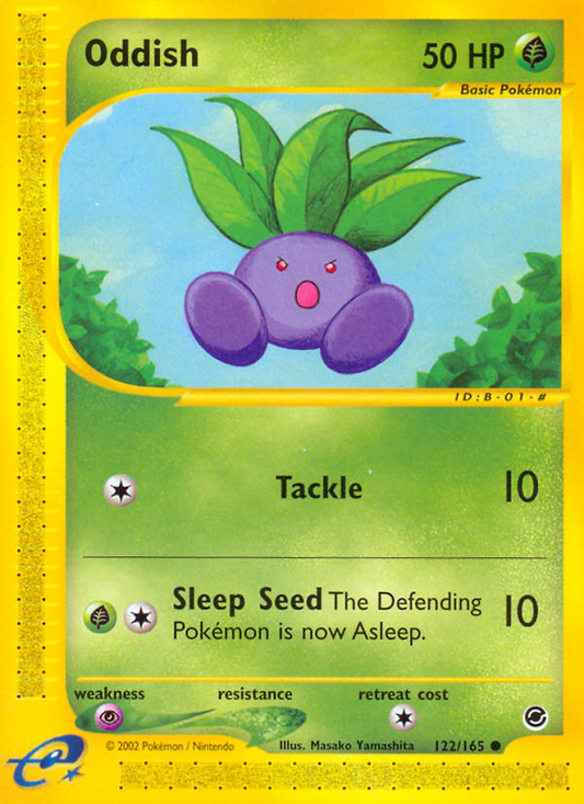 Oddish - 122/165 - Expedition Base Set