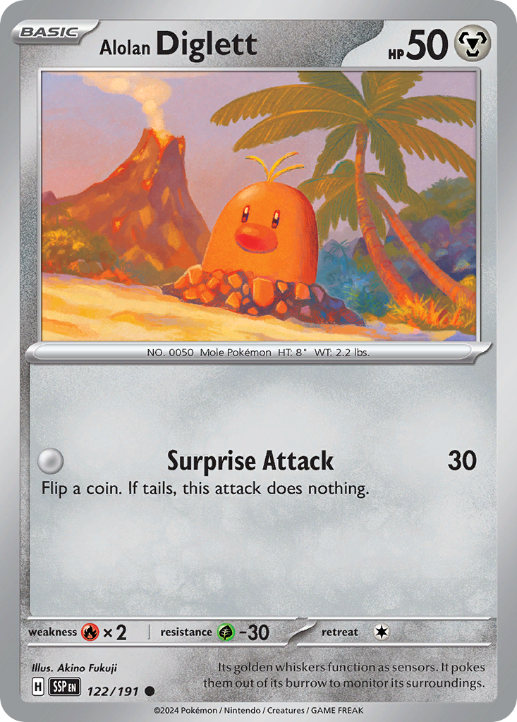 Alolan Diglett - 122/191 - Surging Sparks