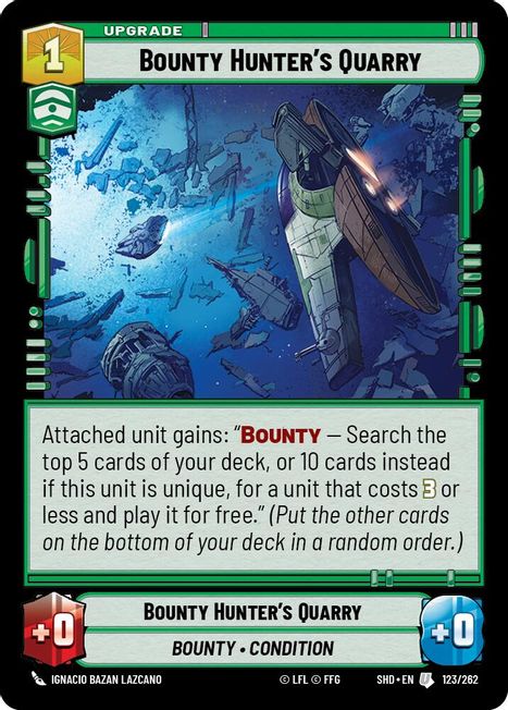 Bounty Hunter's Quarry - SHD - 123 - Uncommon - Normal