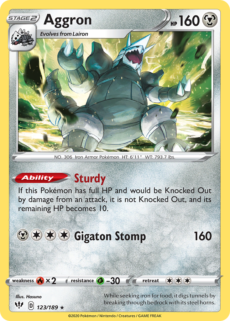 Aggron - 123/189 - Darkness Ablaze