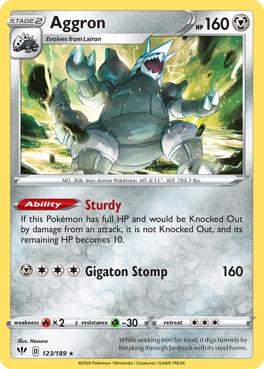 Aggron - 123/189 - Darkness Ablaze