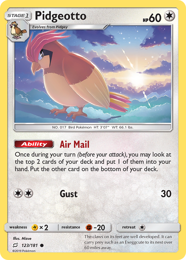 Pidgeotto - 123/181 - Team Up