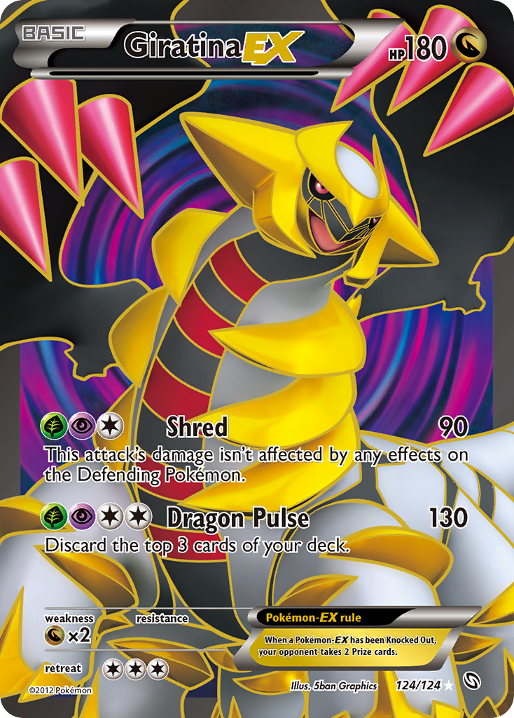 Giratina-EX - 124/124 - Dragons Exalted