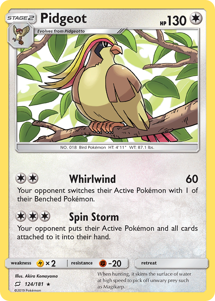 Pidgeot - 124/181 - Team Up