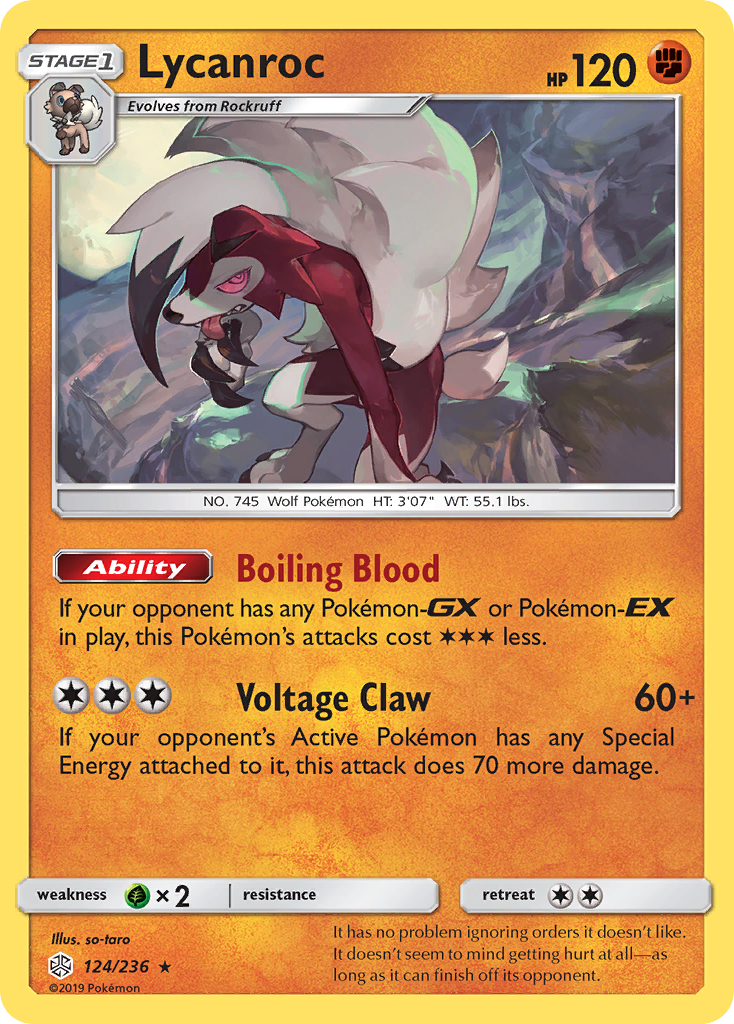 Lycanroc - 124/236 - Cosmic Eclipse