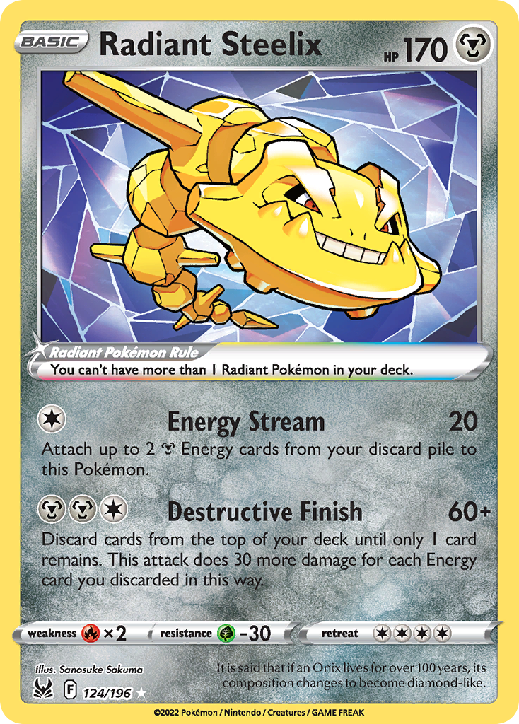 Radiant Steelix - 124/196 - Lost Origin