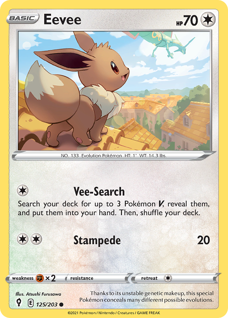 Eevee - 125/203 - Evolving Skies