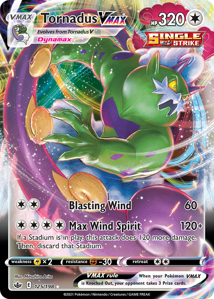 Tornadus VMAX - 125/198 - Chilling Reign