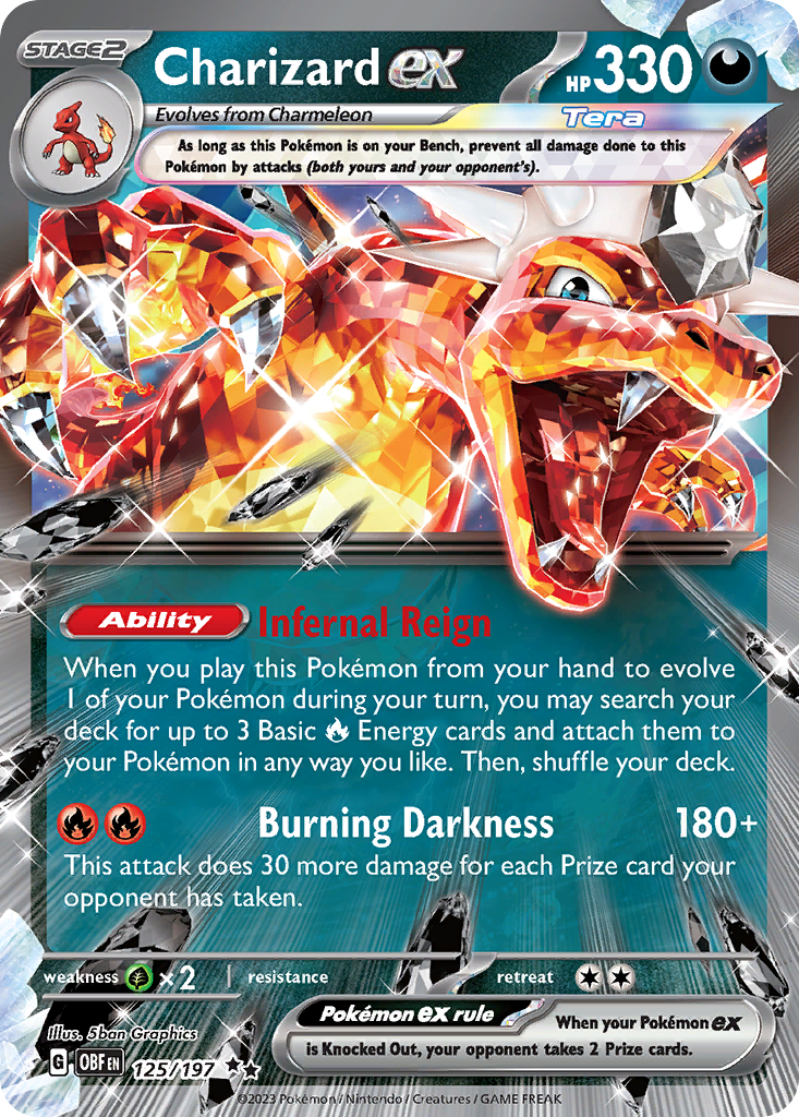 Charizard ex - 125/197 - Obsidian Flames