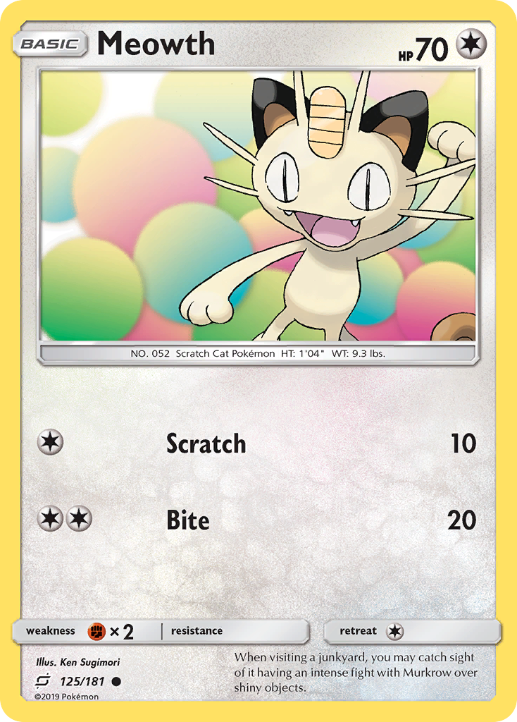 Meowth - 125/181 - Team Up