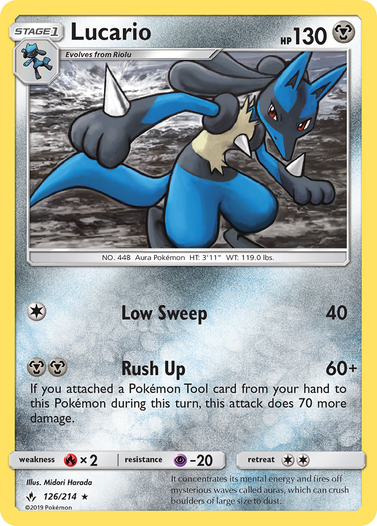 Lucario - 126/214 - Unbroken Bonds