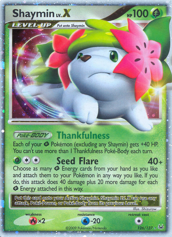 Shaymin LV.X - 126/127 - Platinum