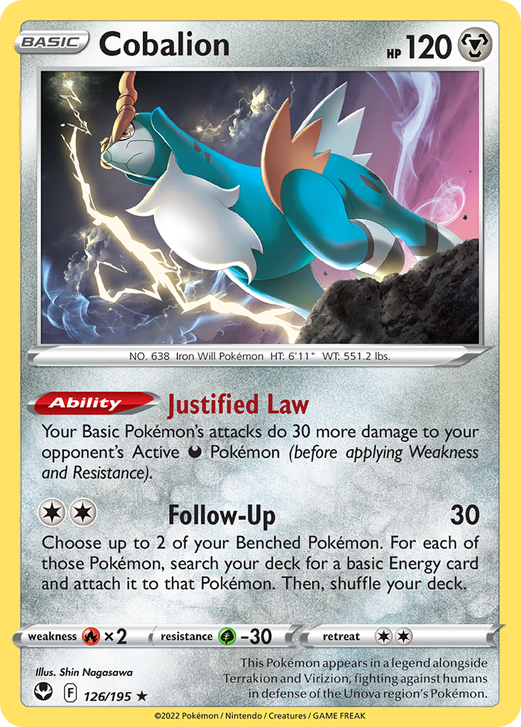 Cobalion - 126/195 - Silver Tempest