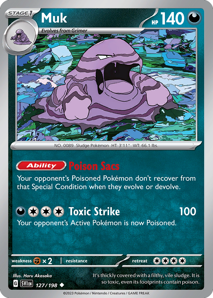 Muk - 127/198 - Scarlet & Violet