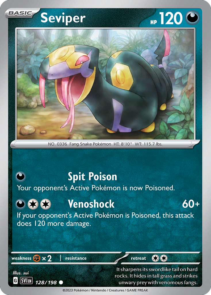 Seviper - 128/198 - Scarlet & Violet