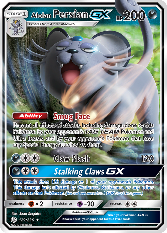 Alolan Persian-GX - 129/236 - Cosmic Eclipse