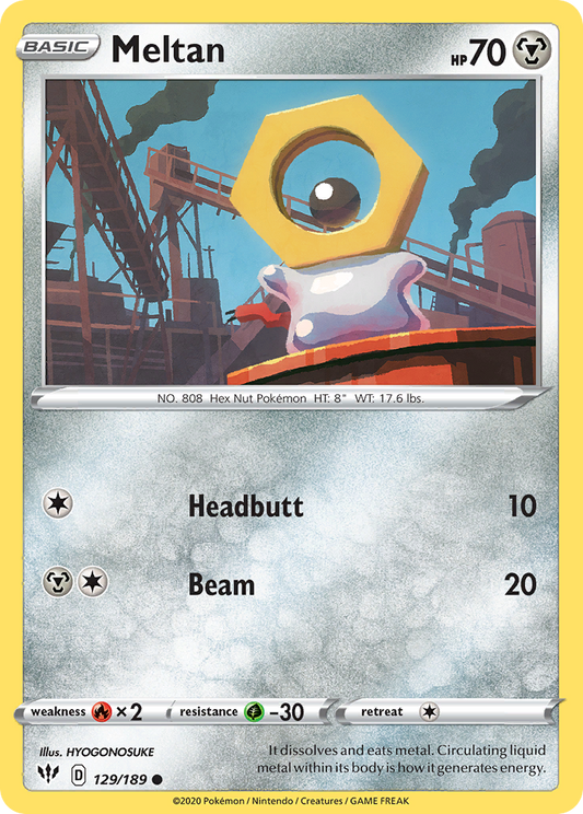 Meltan - 129/189 - Darkness Ablaze