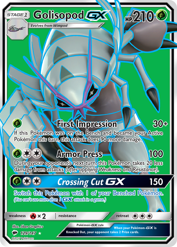 Golisopod-GX - 129/147 - Burning Shadows