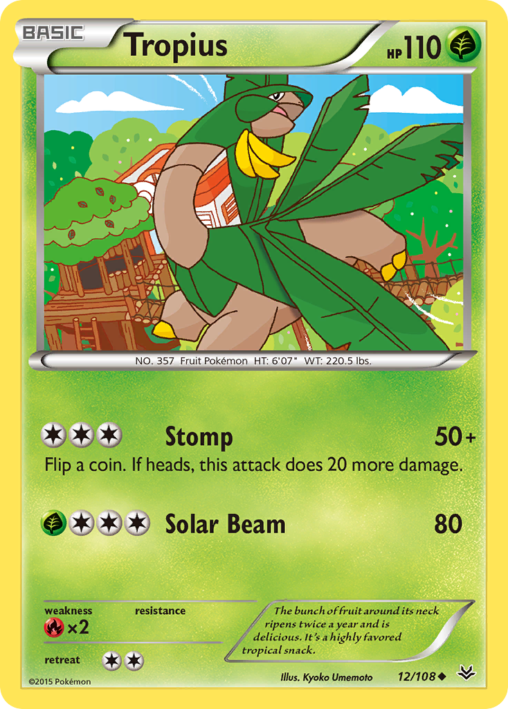 Tropius - 012/108 - Roaring Skies