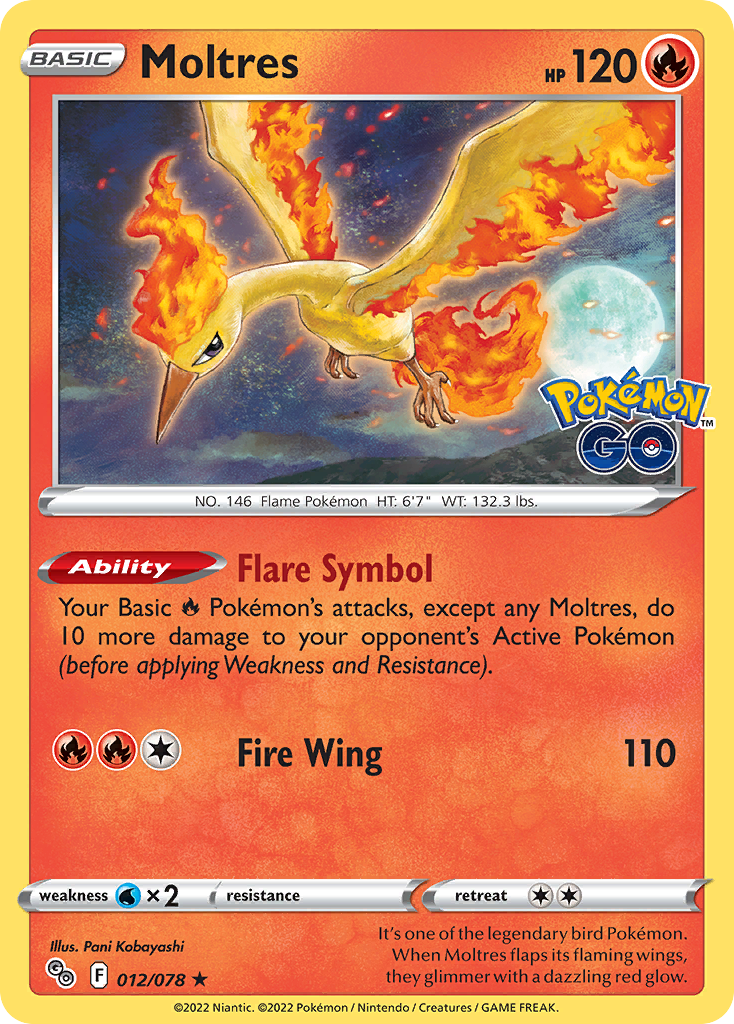 Moltres - 12/78 - Pokémon GO