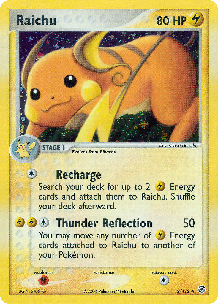 Raichu - 012/112 - FireRed & LeafGreen