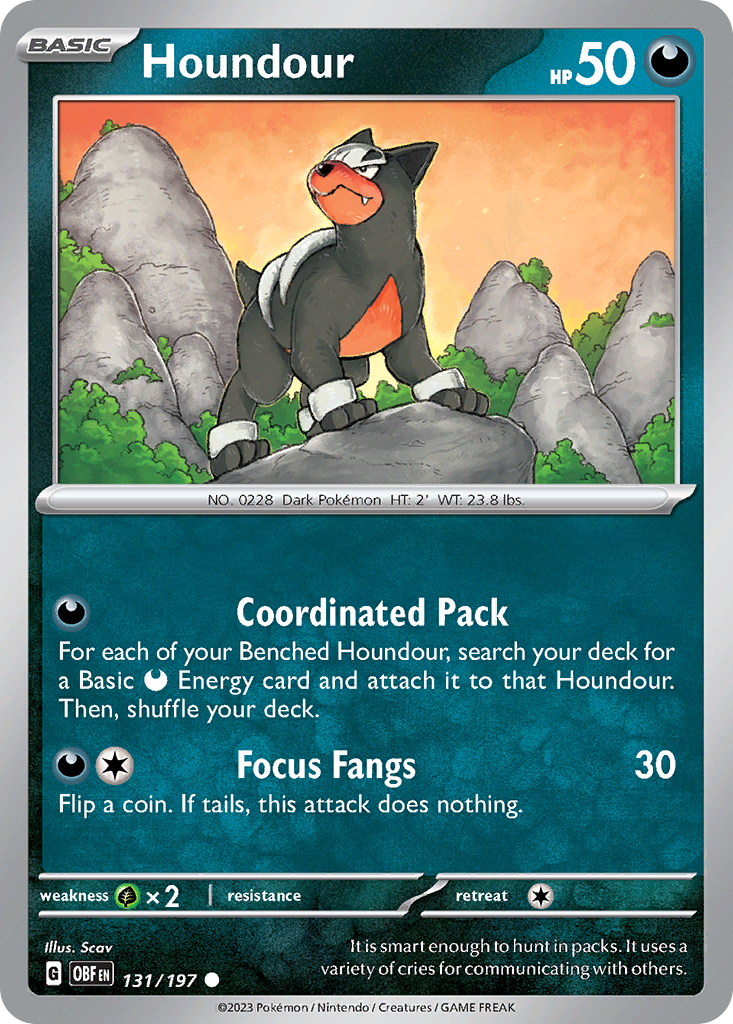 Houndour - 131/197 - Obsidian Flames