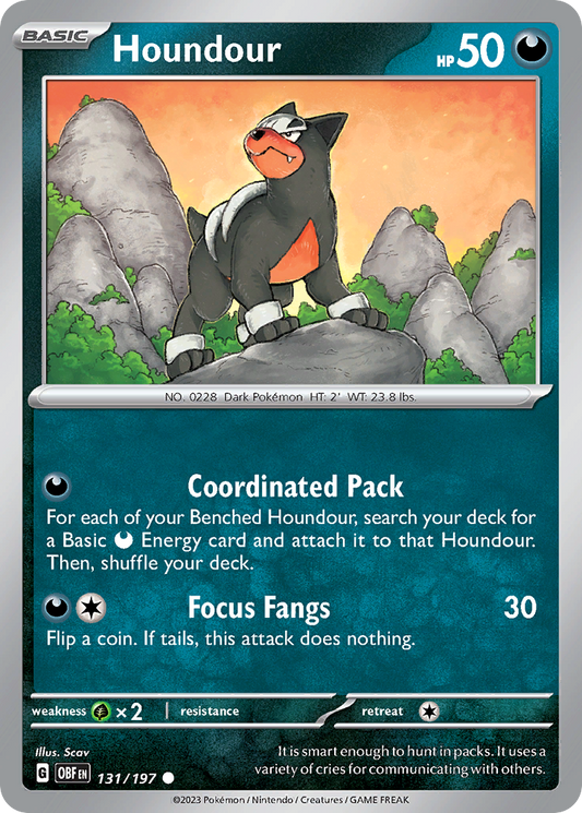 Houndour - 131/197 - Obsidian Flames