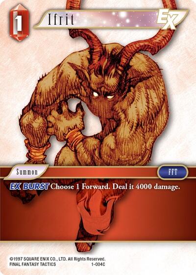 Ifrit EX - 1-004C - Common - Opus I