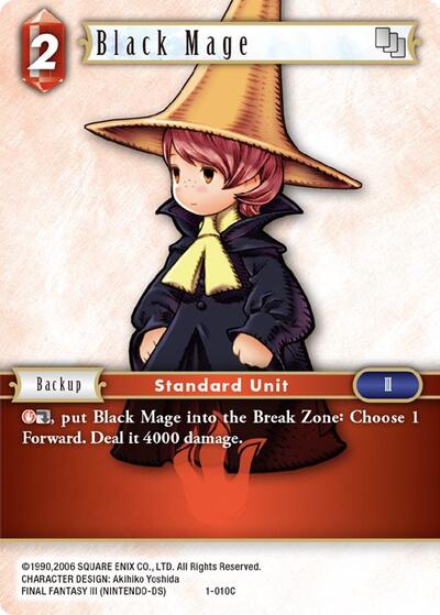 Black Mage (Arc) - 1-010C - Common - Opus I