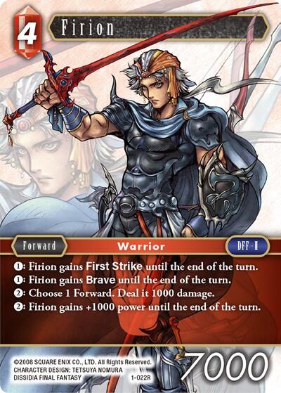 Firion - 1-022R - Rare - Opus I