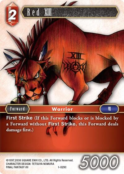 Red XIII - 1-029C - Common - Opus I