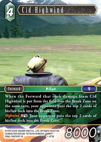 Cid Highwind - 1-072R - Rare - Opus I