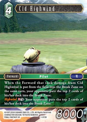Cid Highwind - 1-072R - Rare - Opus I