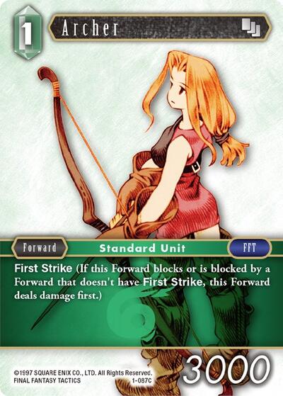 Archer (Female Unit) - 1-087C - Common - Opus I