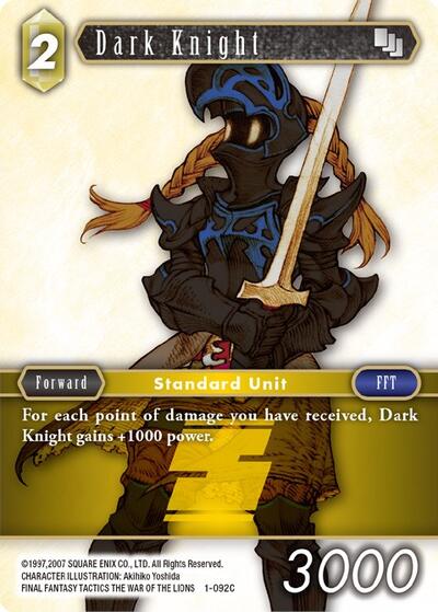 Dark Knight (Female Unit) - 1-092C - Common - Opus I