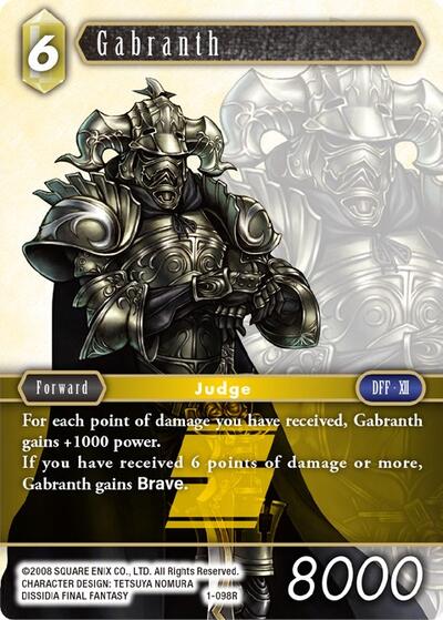 Gabranth - 1-098R - Rare - Opus I
