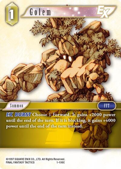 Golem EX - 1-106C - Common - Opus I