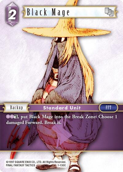 Black Mage (Female Unit) - 1-130C - Common - Opus I