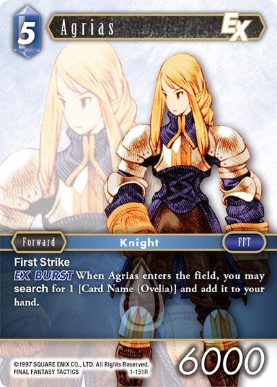 Agrias EX - 1-151R - Rare - Opus I