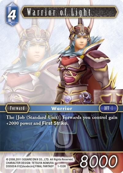 Warrior of Light (Water) - 1-155R - Rare - Opus I