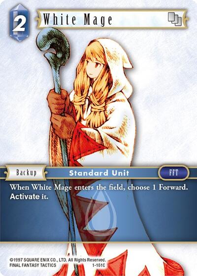 White Mage (Female Unit) - 1-161C - Common - Opus I