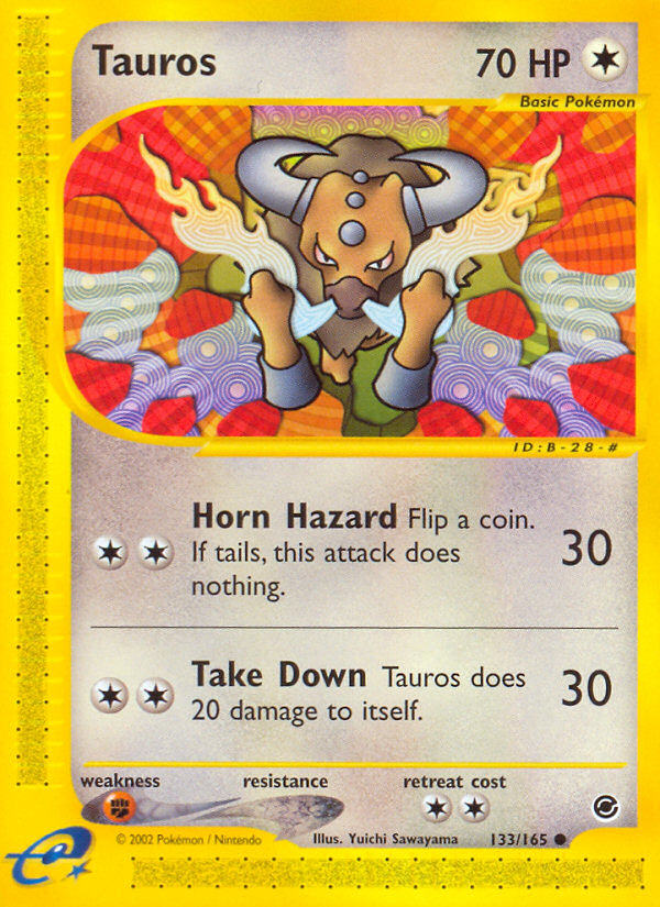 Tauros - 133/165 - Expedition Base Set