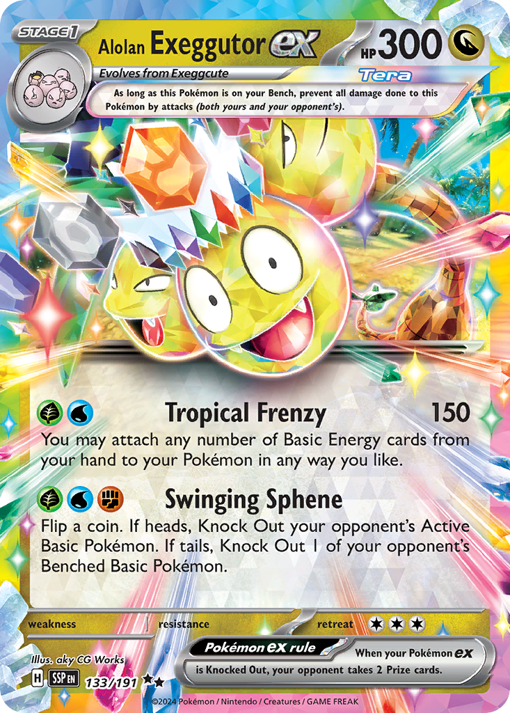 Alolan Exeggutor ex - 133/191 - Surging Sparks